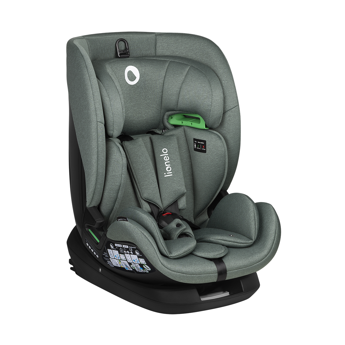 i-Size convertible car seat Lionelo Lavender i-Size Green Pistachio