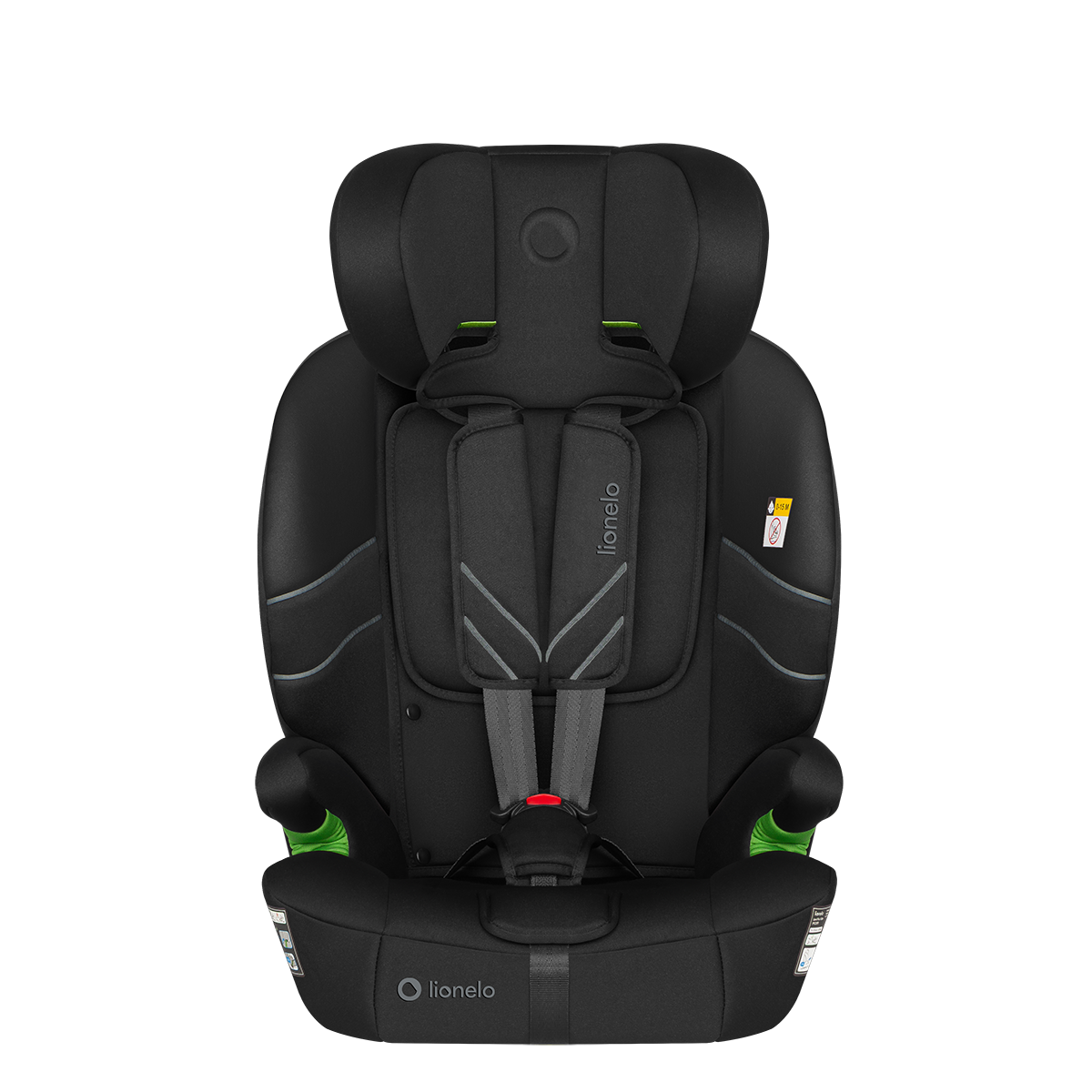 i-Size convertible car seat product view 2 Lionelo Levi Fix i-Size Black Carbon