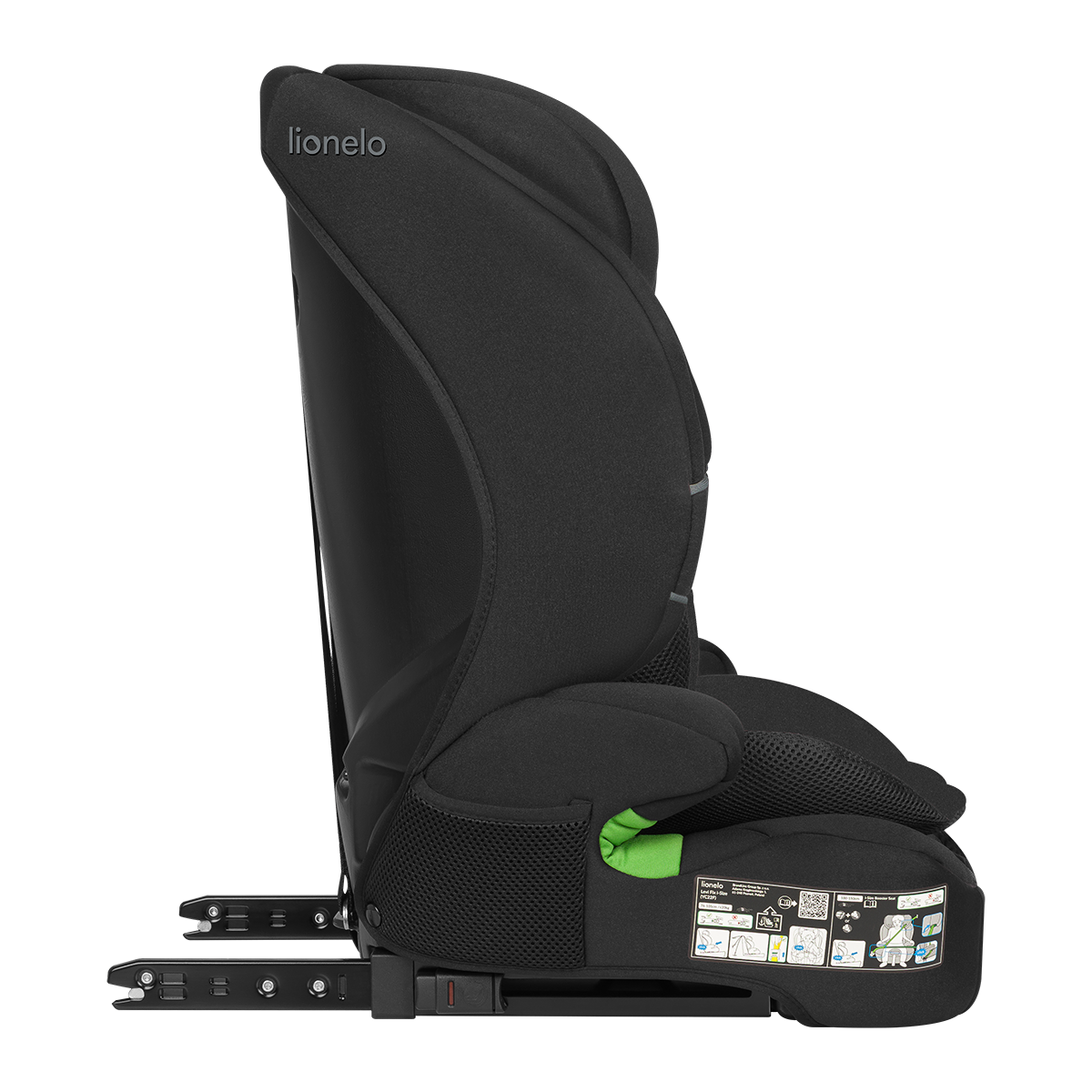 i-Size convertible car seat product view 5 Lionelo Levi Fix i-Size Black Carbon