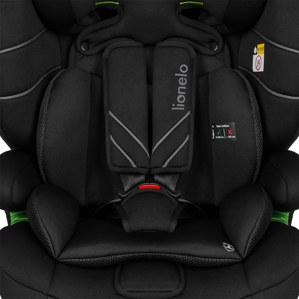i-Size convertible car seat product view 4 Lionelo Levi One i-Size Black Carbon