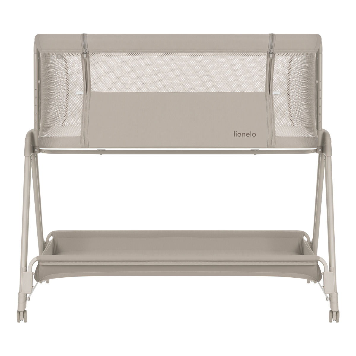 bedside crib Lionelo Luna Beige Sand