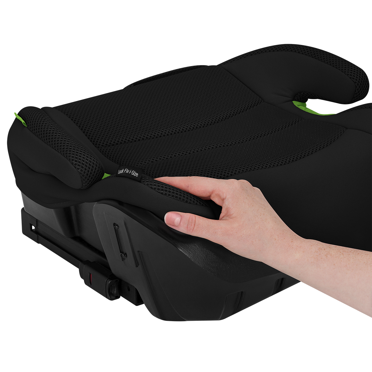 i-Size booster car seat product view 4 Lionelo Luuk Fix i-Size Black Carbon