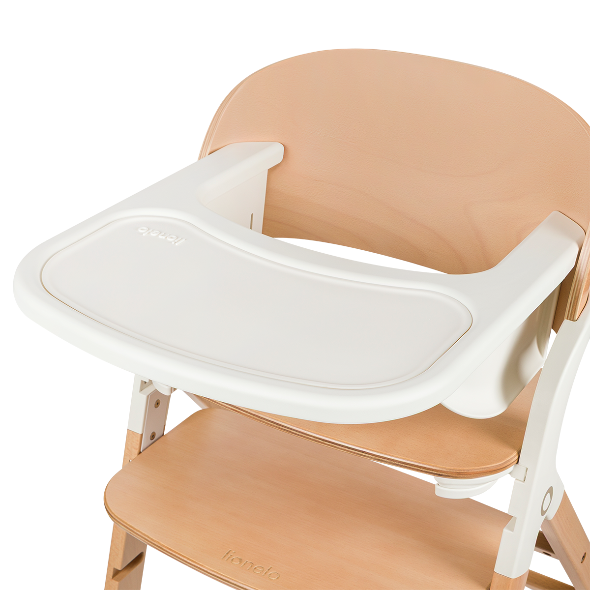 convertible high chair product view 7 Lionelo Megan White Wood