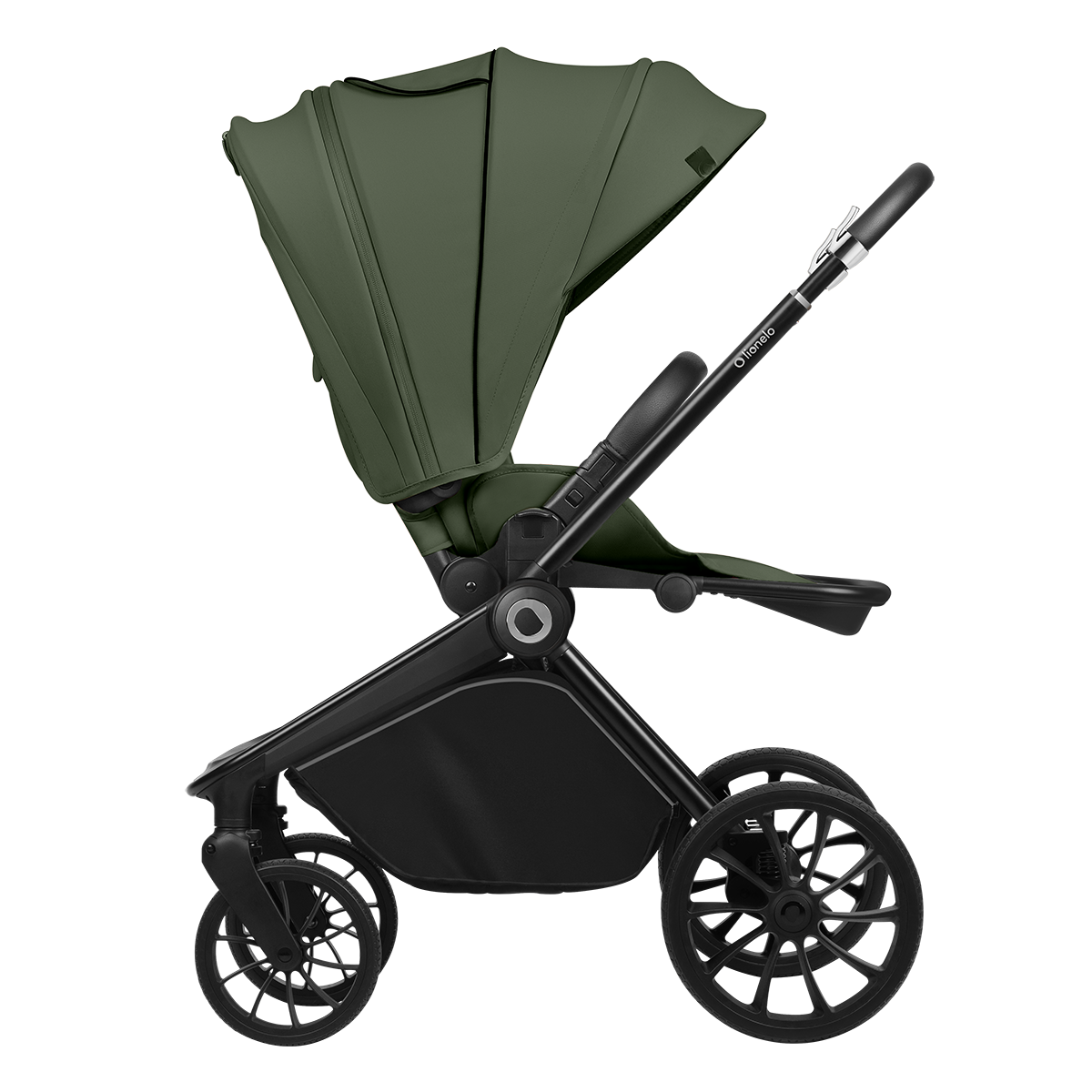 3-in-1 stroller product view 3 Lionelo Mika Plus 3-in-1 Green Olive
