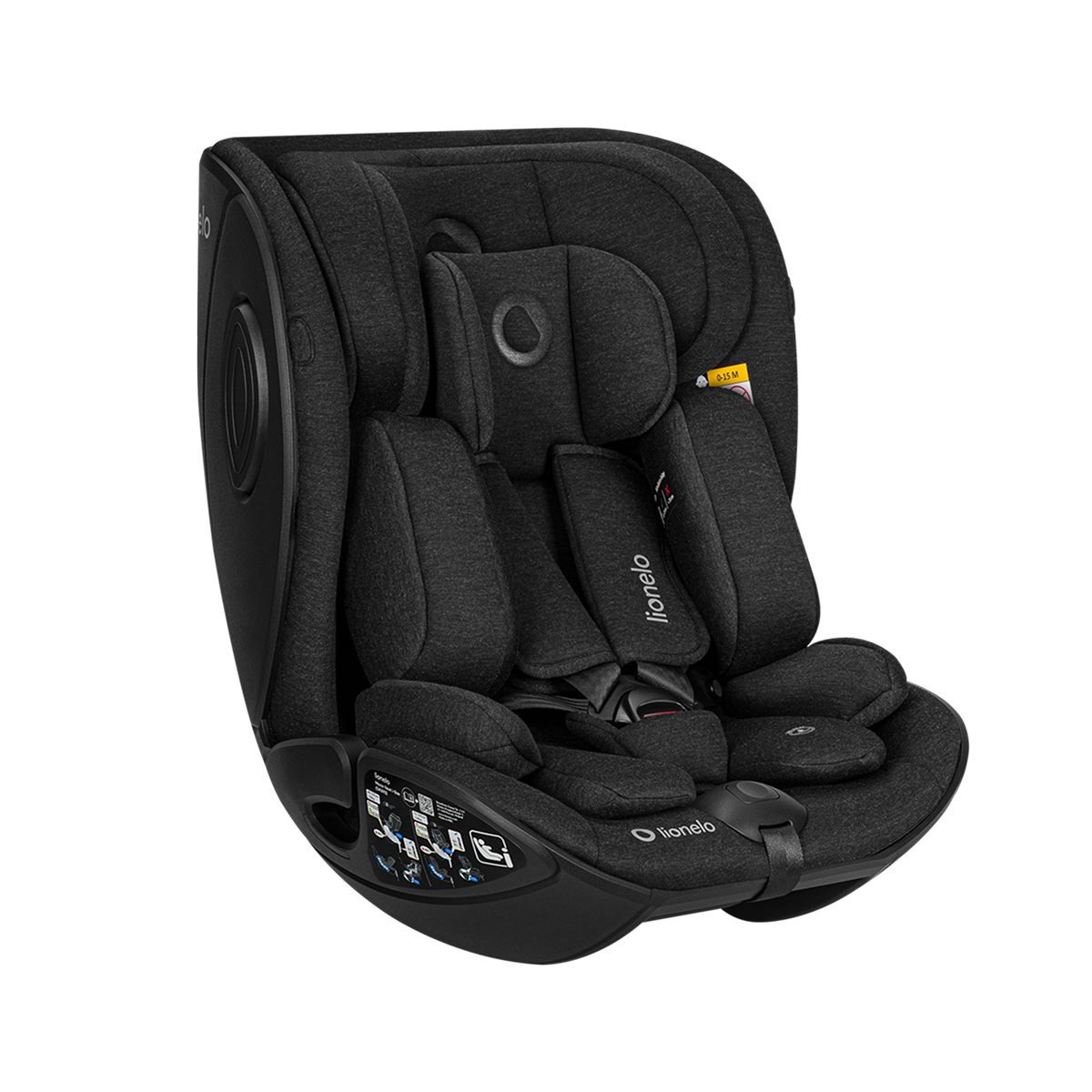 i-Size convertible car seat Lionelo Moxie Next i-Size Black Carbon