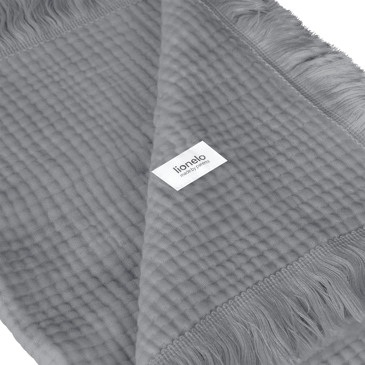 baby blanket or towel product view 4 Lionelo Muslin Blanket Dove Grey