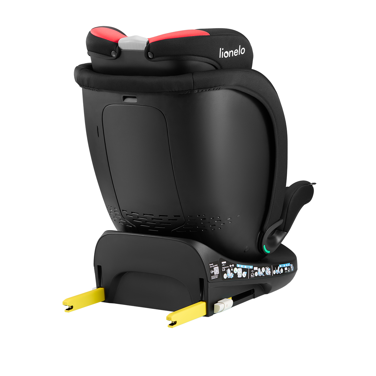 i-Size convertible car seat product view 7 Lionelo Navy i-Size Black Red