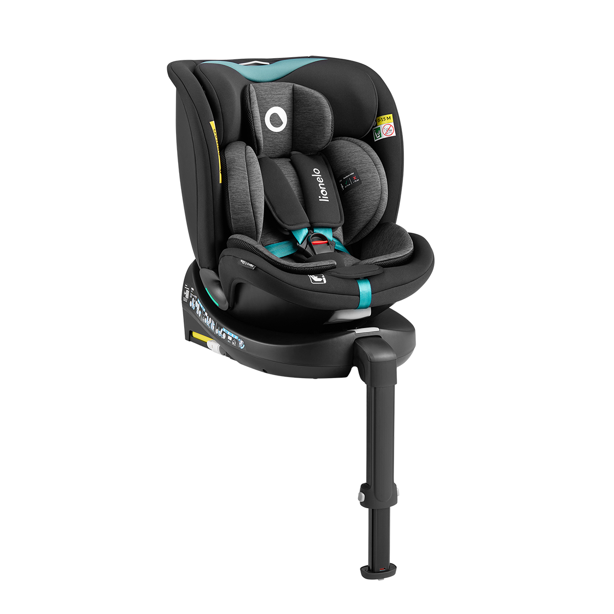 i-Size convertible car seat product view 3 Lionelo Navy i-Size Black Turquoise