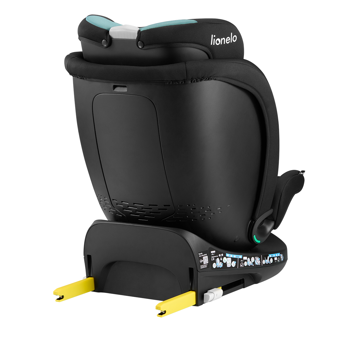 i-Size convertible car seat product view 7 Lionelo Navy i-Size Black Turquoise