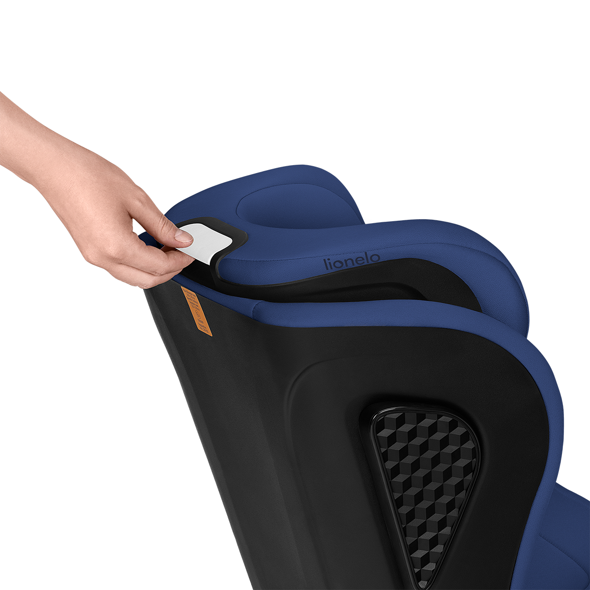 i-Size booster car seat product view 4 Lionelo Neal i-Size Blue Navy