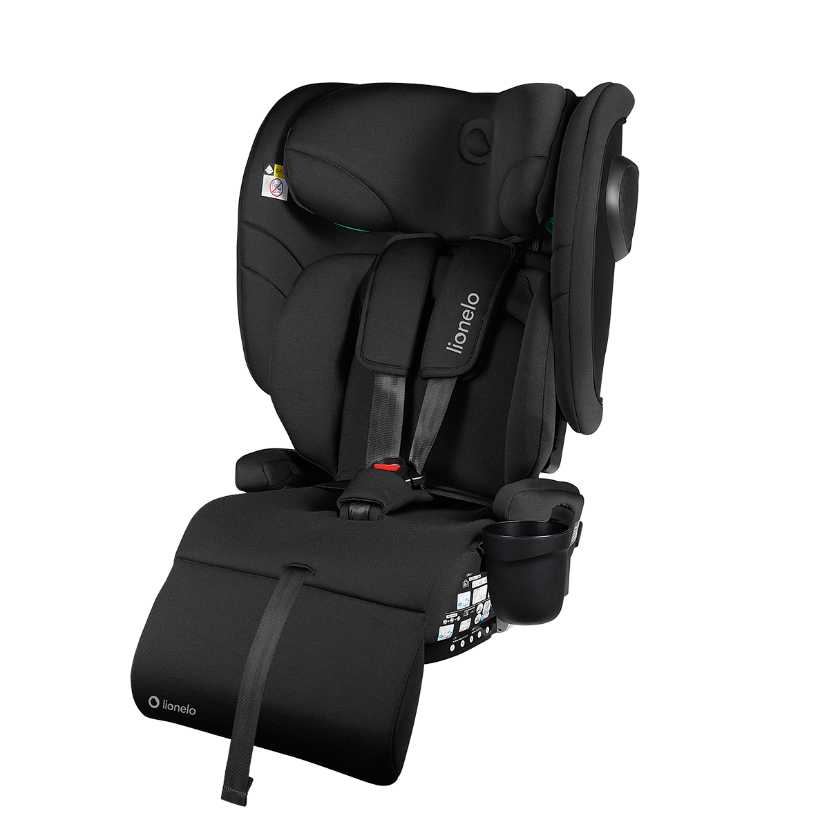 i-Size convertible car seat product view 2 Lionelo Nelly i-Size Black Carbon