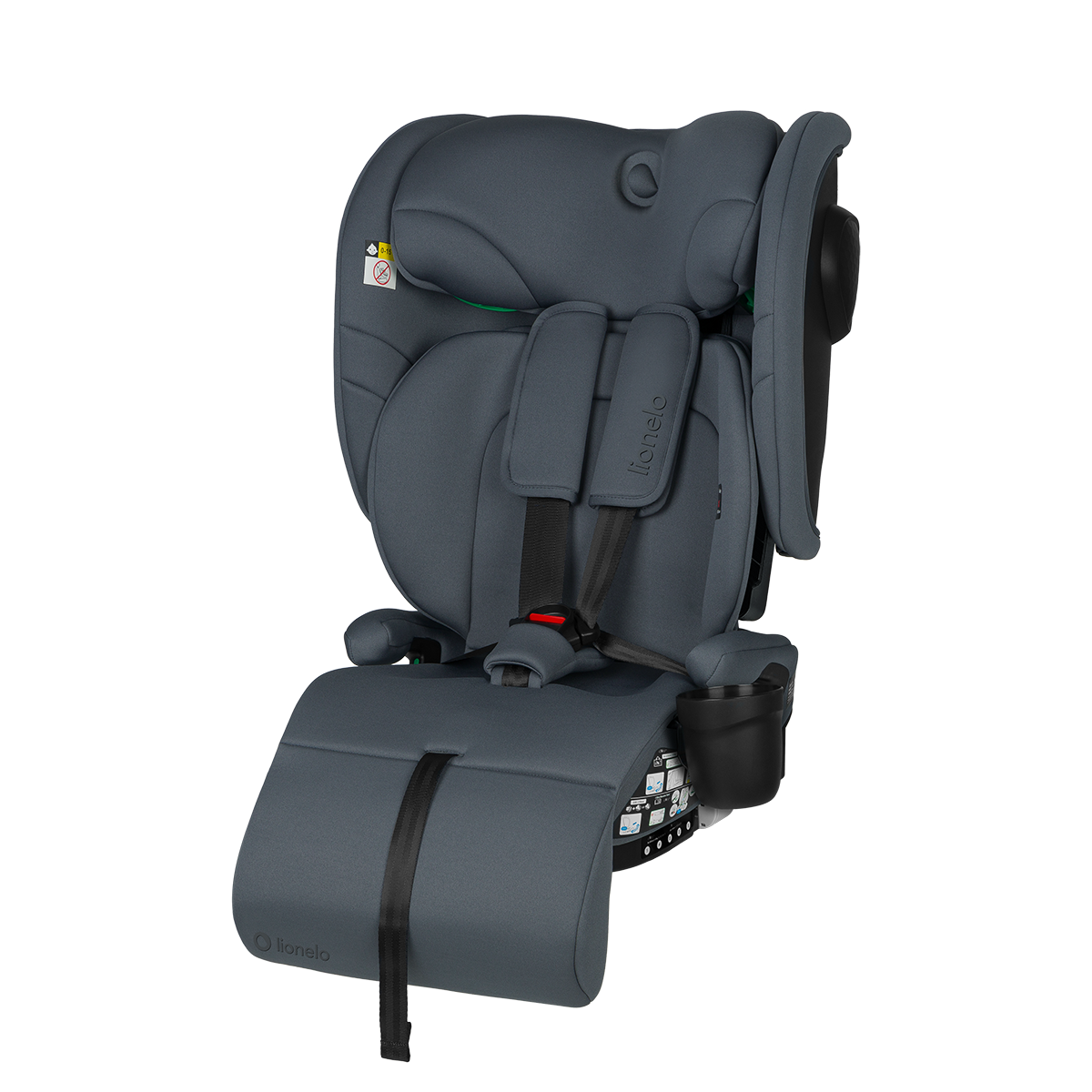 i-Size convertible car seat product view 2 Lionelo Nelly i-Size Grey Graphite