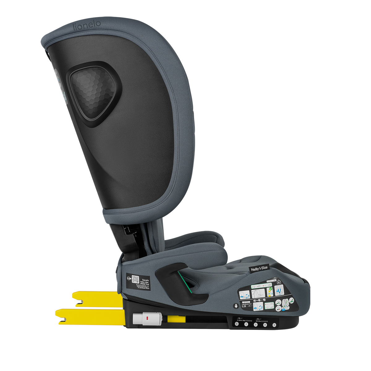 i-Size convertible car seat product view 7 Lionelo Nelly i-Size Grey Graphite