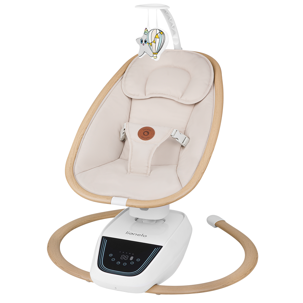 baby bouncer or rocker Lionelo Olivia Beige Natural
