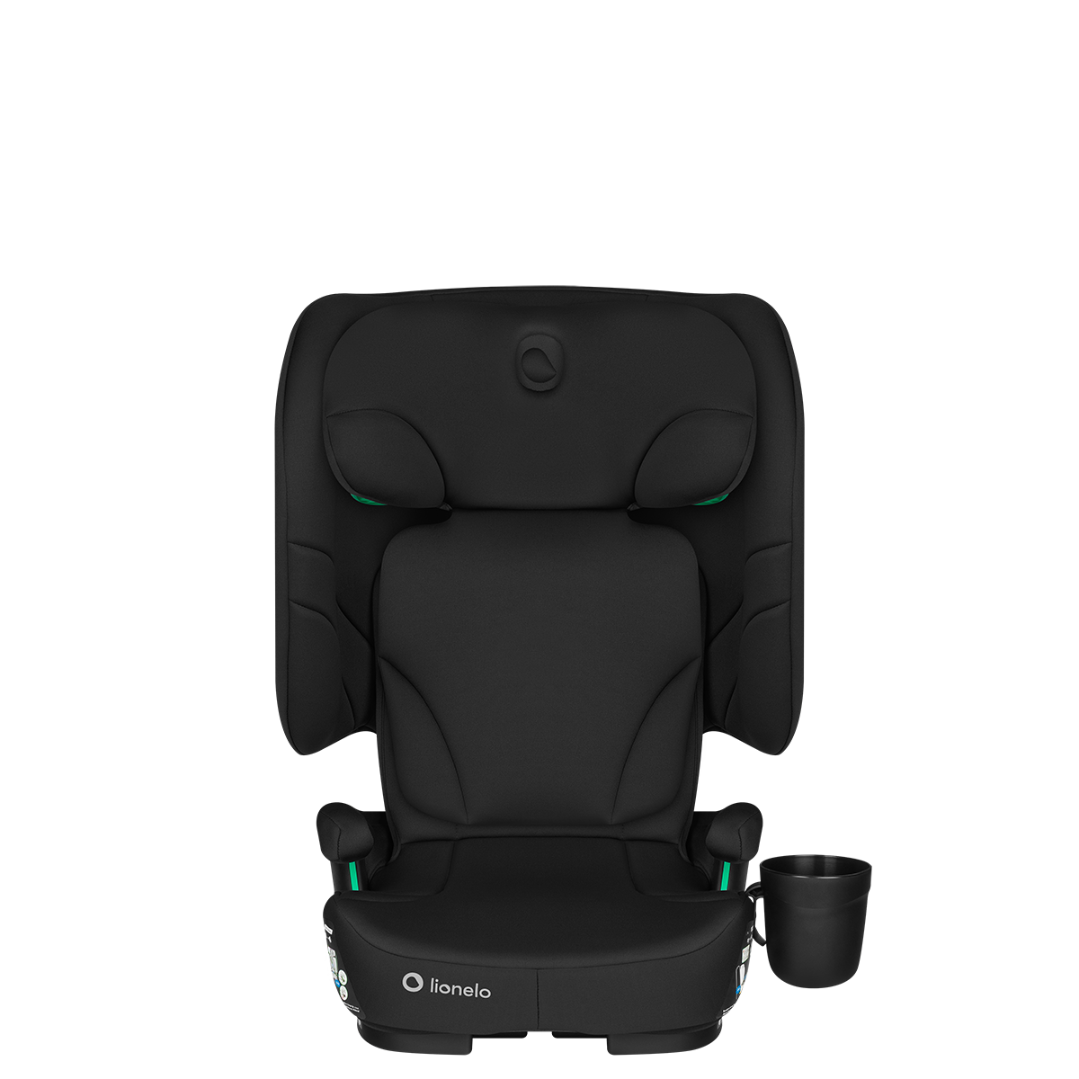 i-Size booster car seat product view 5 Lionelo Orin i-Size Black Carbon