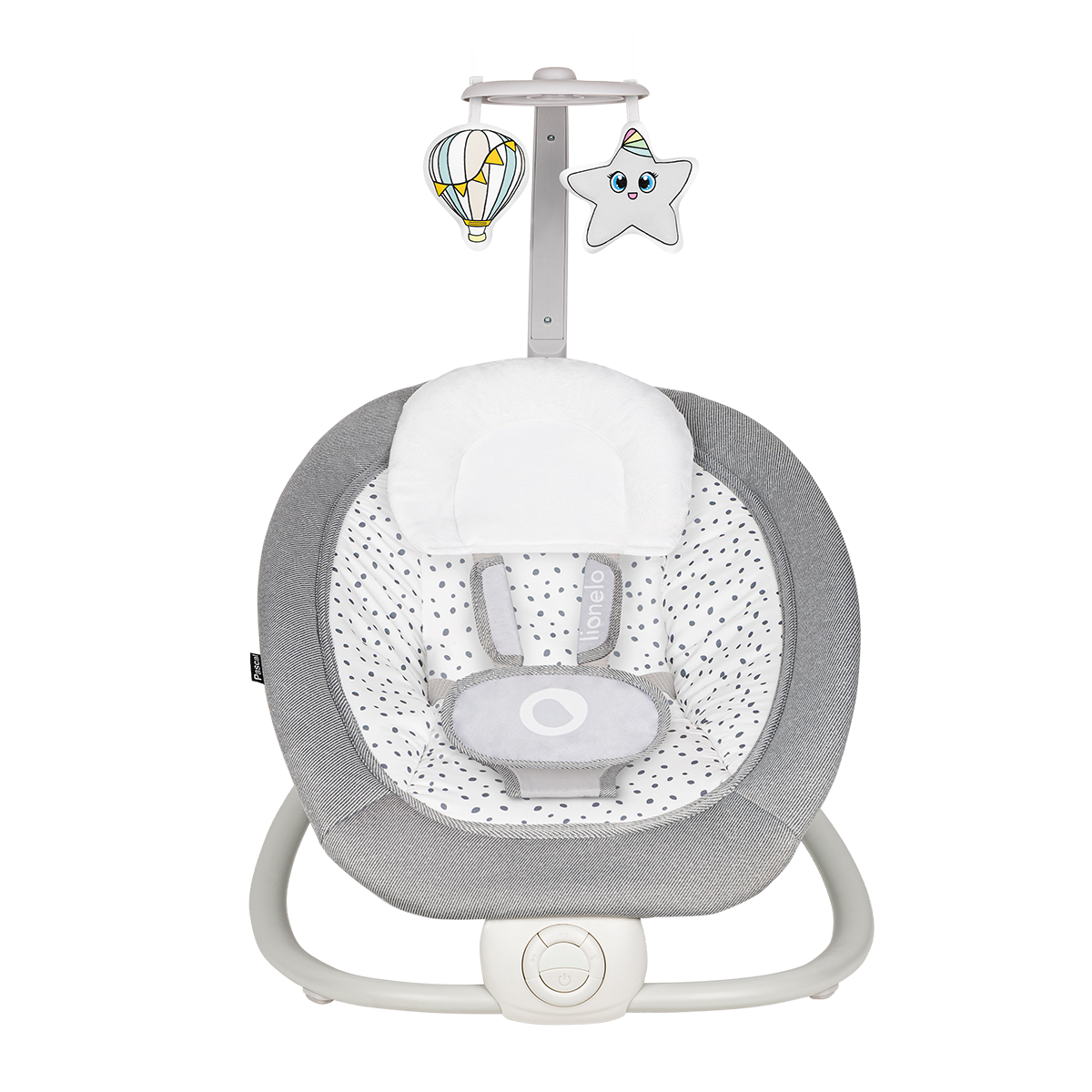 baby bouncer or rocker product view 2 Lionelo Pascal Grey Dove