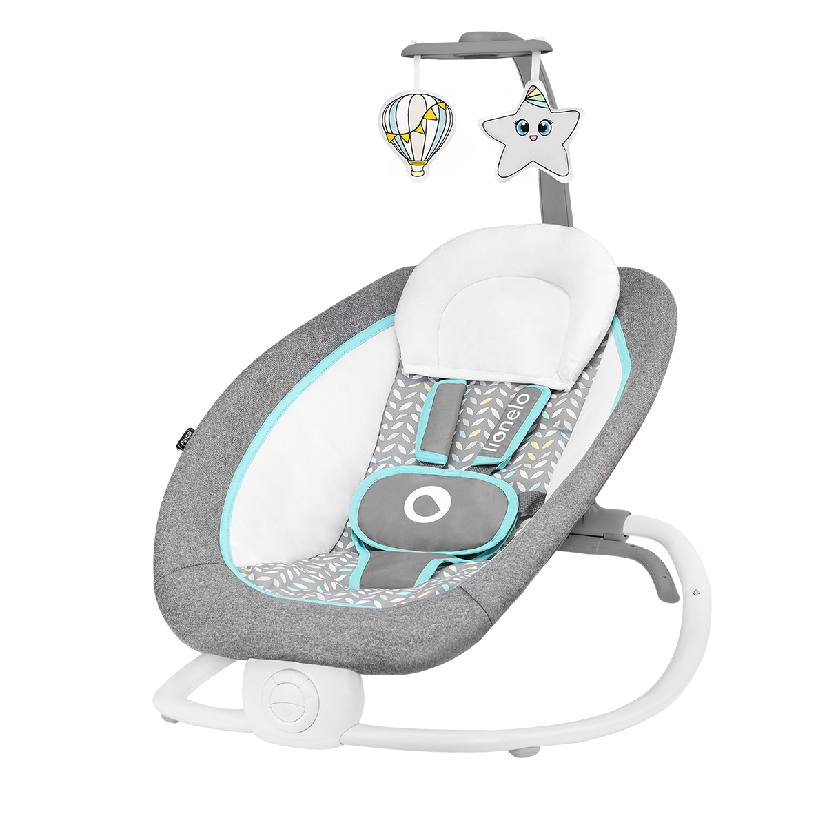 baby bouncer or rocker Lionelo Pascal Grey Scandi