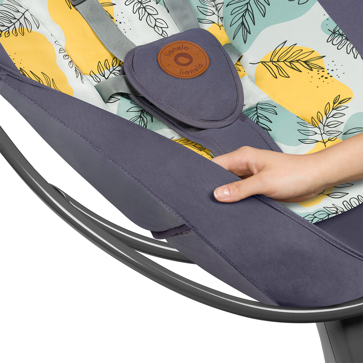 baby bouncer or rocker product view 4 Lionelo Ralf Grey Concrete