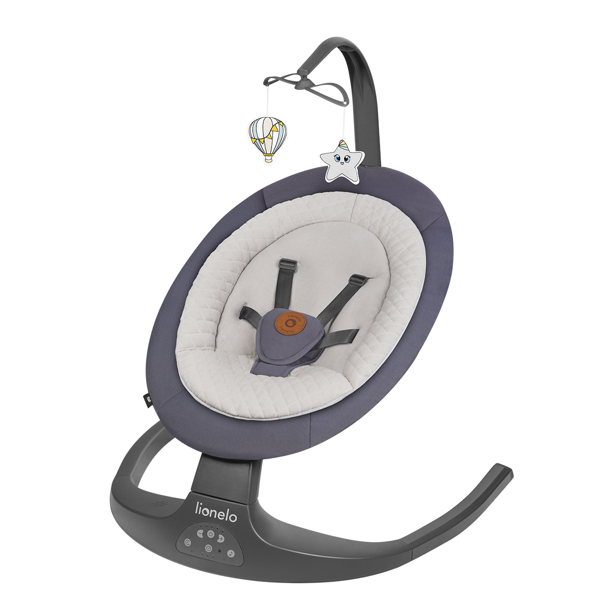 baby bouncer or rocker Lionelo Ralf Grey Graphite