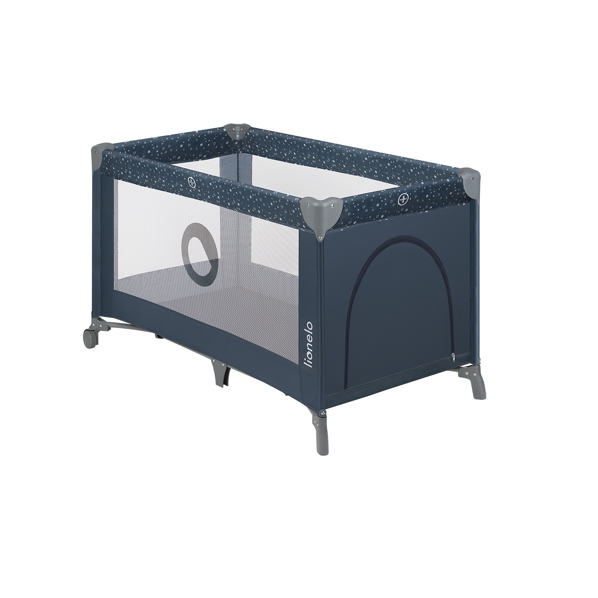 travel cot Lionelo Stefi Blue Grey