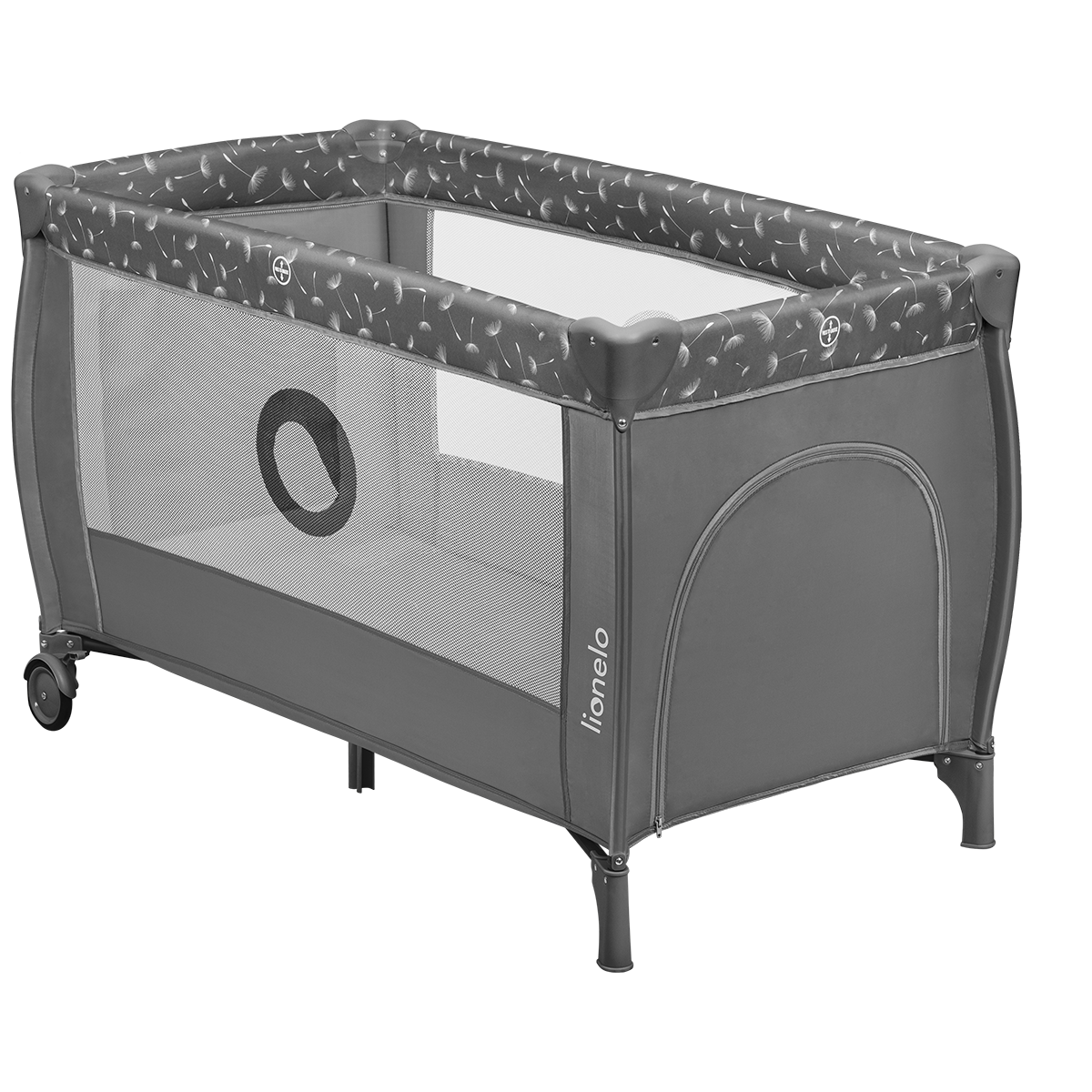 travel cot Lionelo Stefi Plus Grey White