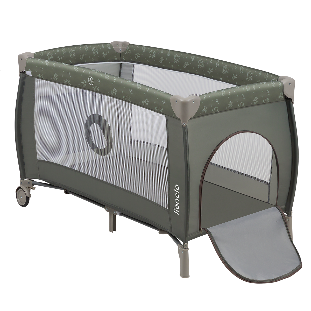 travel cot product view 2 Lionelo Sven Plus Beige Olive