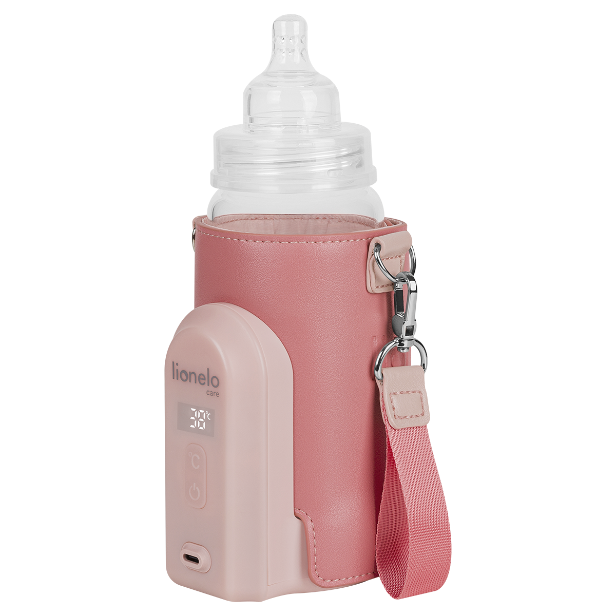 bottle warmer or sterilizer product view 4 Lionelo Thermup Go Evo Coral Pink