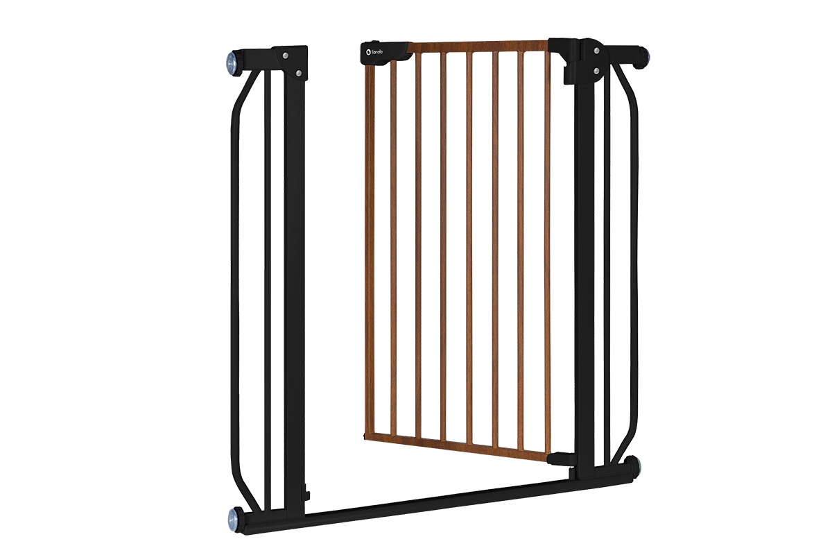bed safety rail product view 3 Lionelo Truus Slim Black Carbon Natural