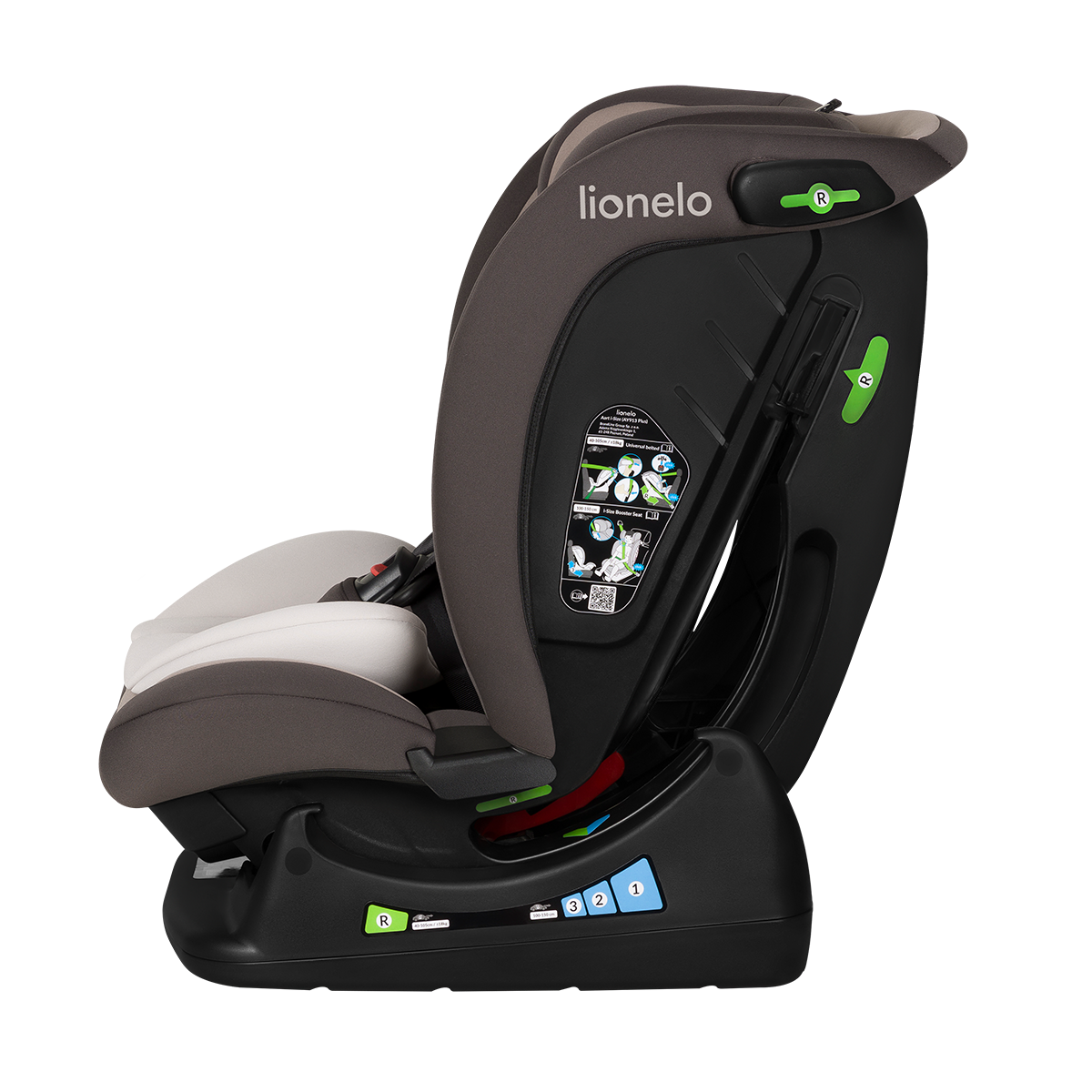 i-Size convertible car seat product view 7 Lionelo Aart i-Size Beige Latte