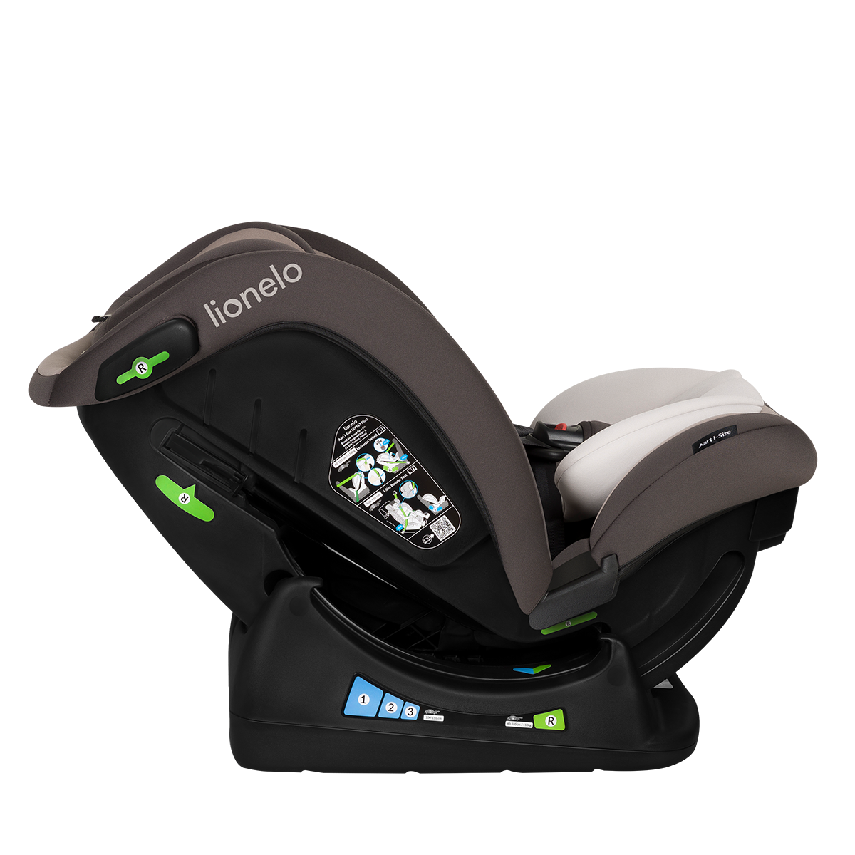 i-Size convertible car seat product view 8 Lionelo Aart i-Size Beige Latte