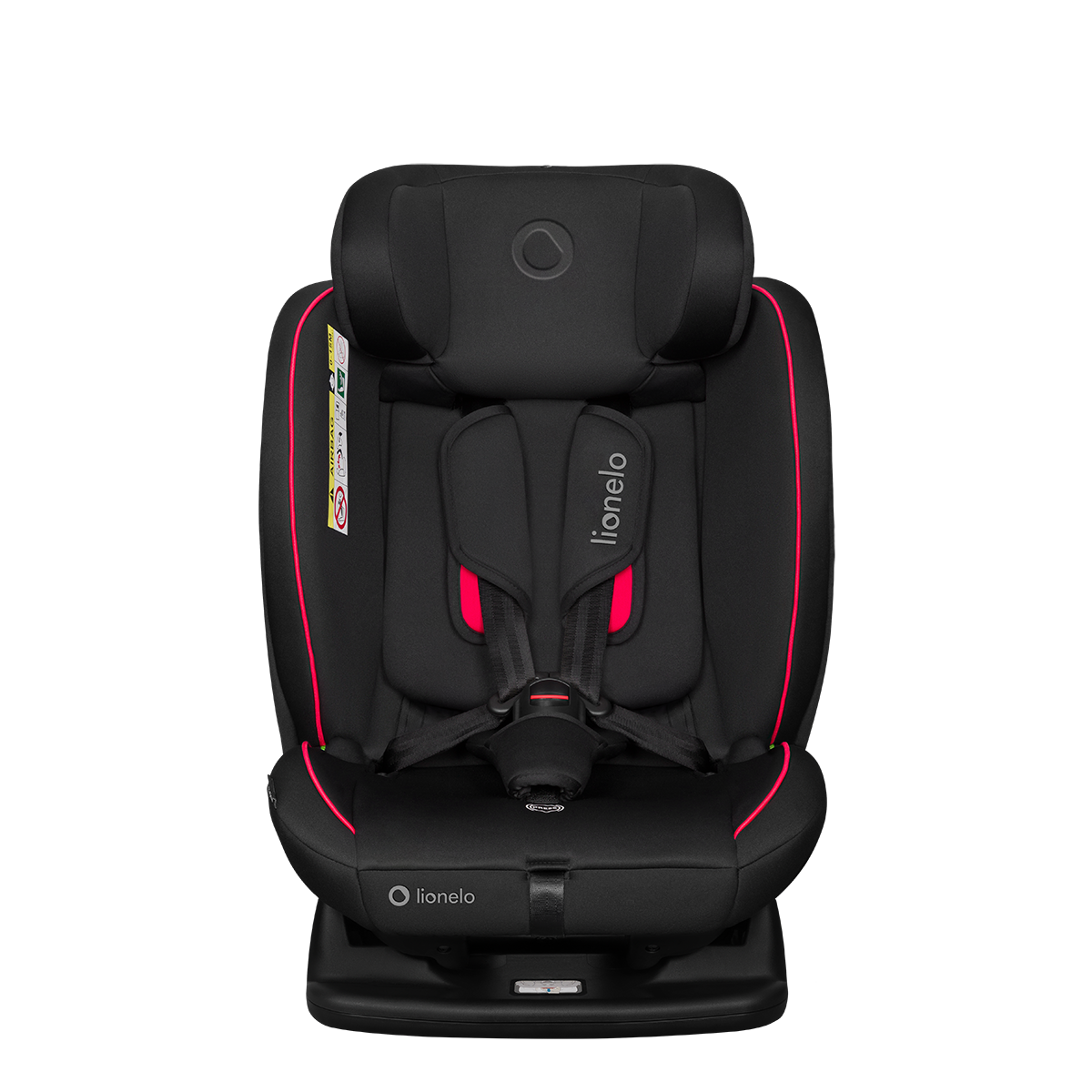 i-Size convertible car seat product view 4 Lionelo Aart i-Size Black Carbon Red