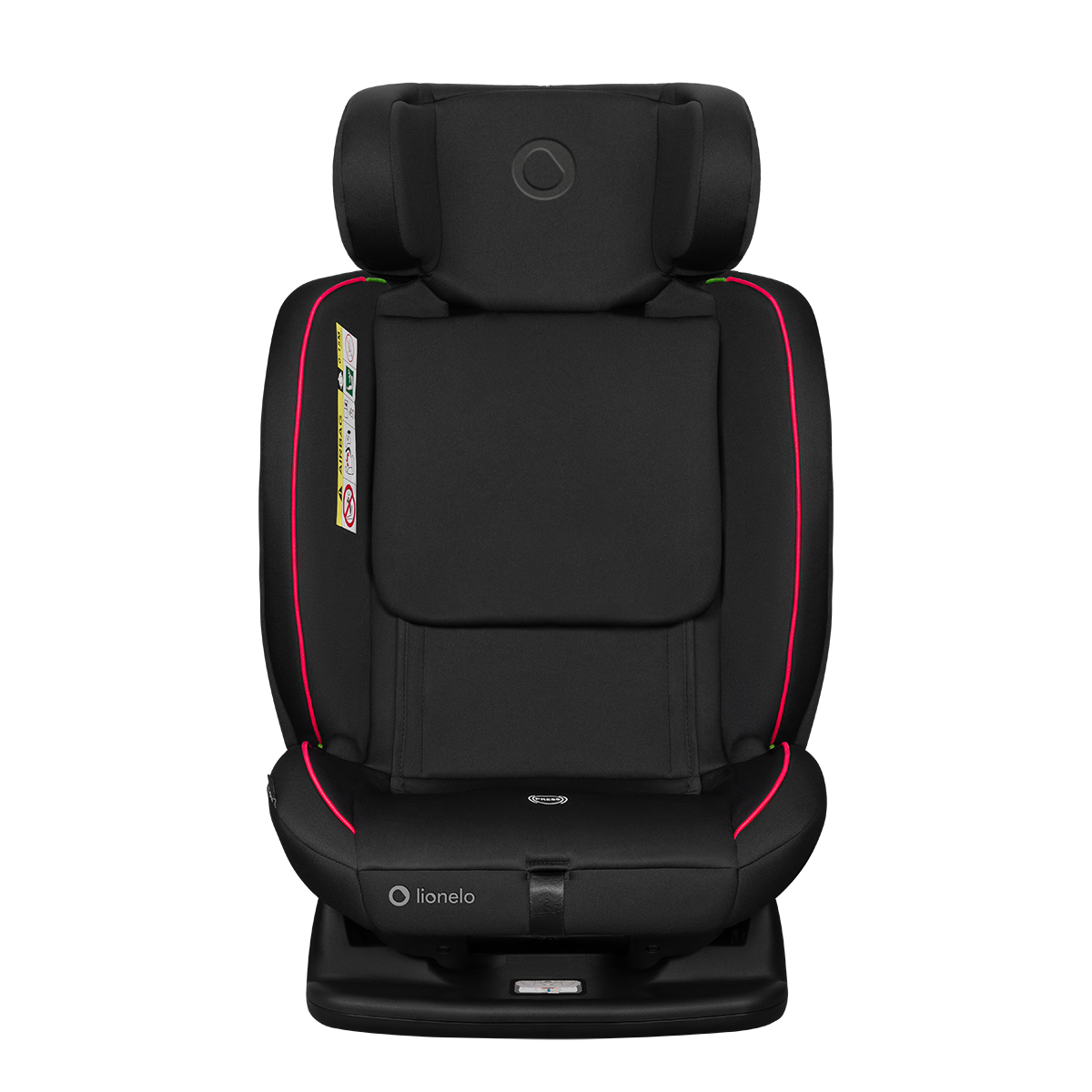 i-Size convertible car seat product view 5 Lionelo Aart i-Size Black Carbon Red