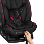 i-Size convertible car seat product view 10 Lionelo Aart i-Size Black Carbon Red