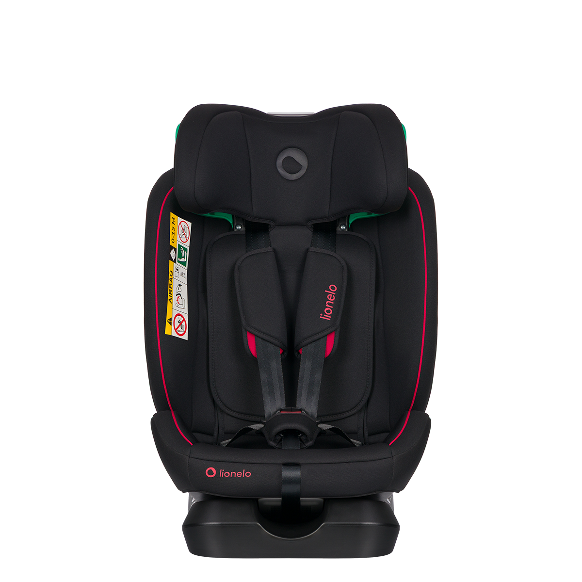 i-Size convertible car seat product view 4 Lionelo Aart i-Size Black Red