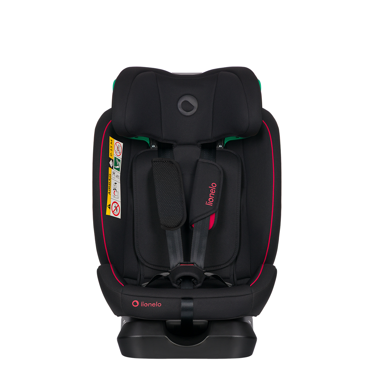 i-Size convertible car seat product view 5 Lionelo Aart i-Size Black Red
