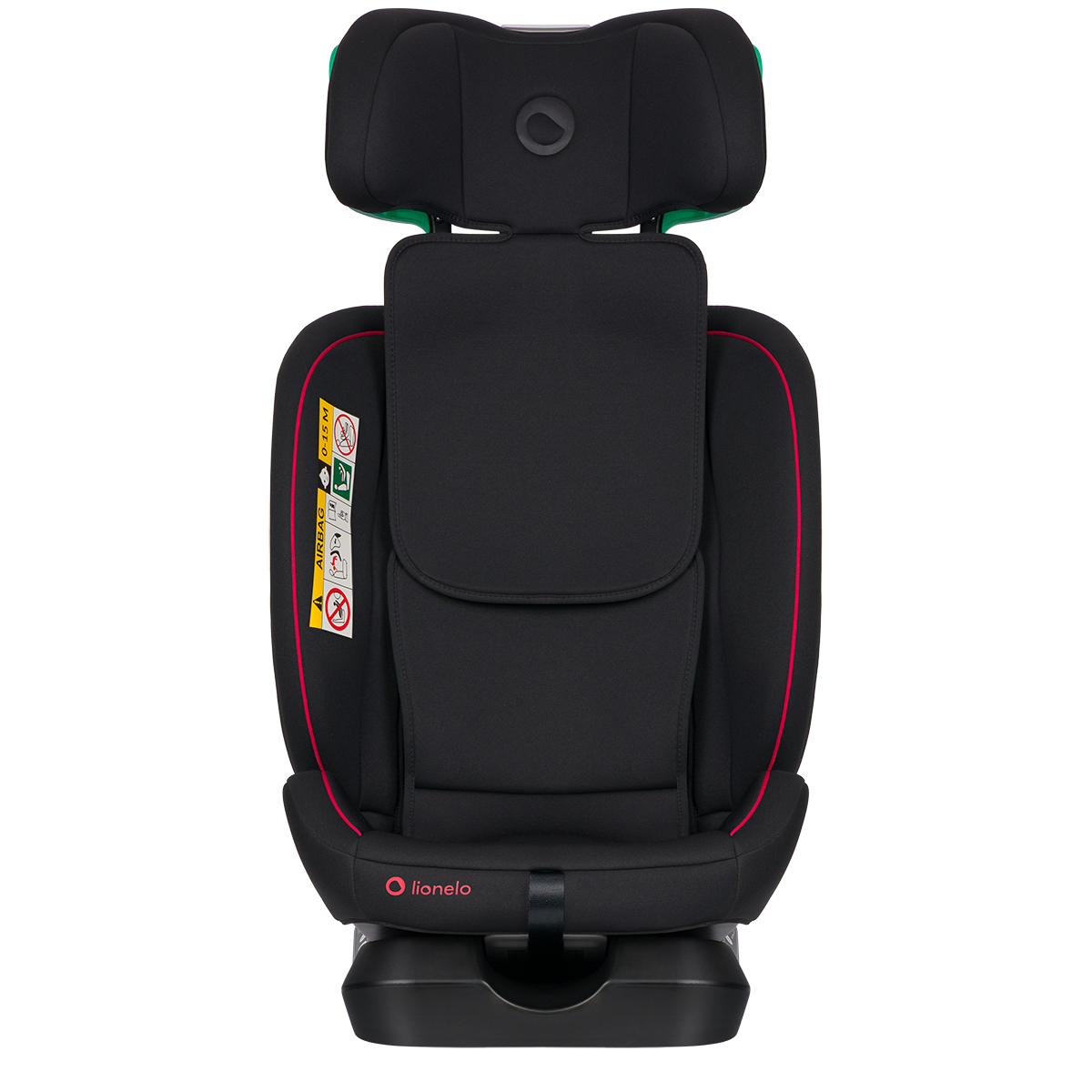 i-Size convertible car seat product view 7 Lionelo Aart i-Size Black Red
