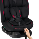 i-Size convertible car seat product view 10 Lionelo Aart i-Size Black Red