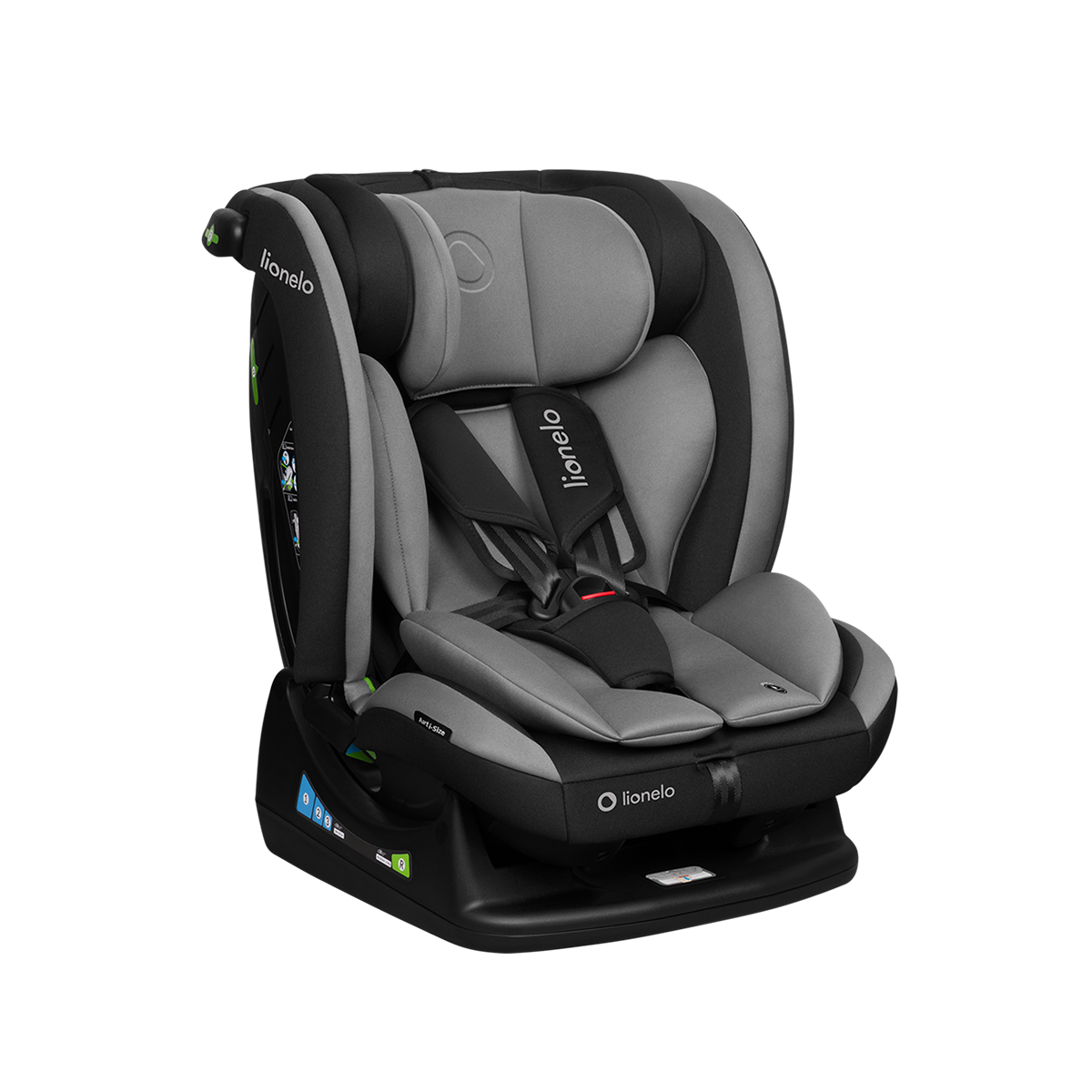 i-Size convertible car seat Lionelo Aart i-Size Grey Graphite