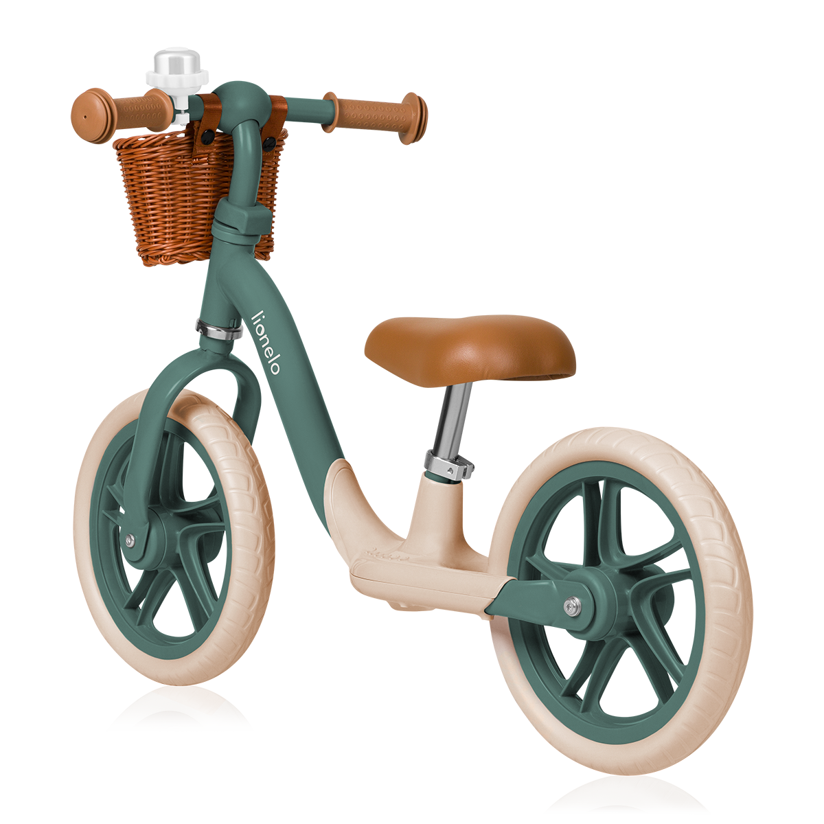 children's bicycle product view 5 Lionelo Alex Plus Green Forest