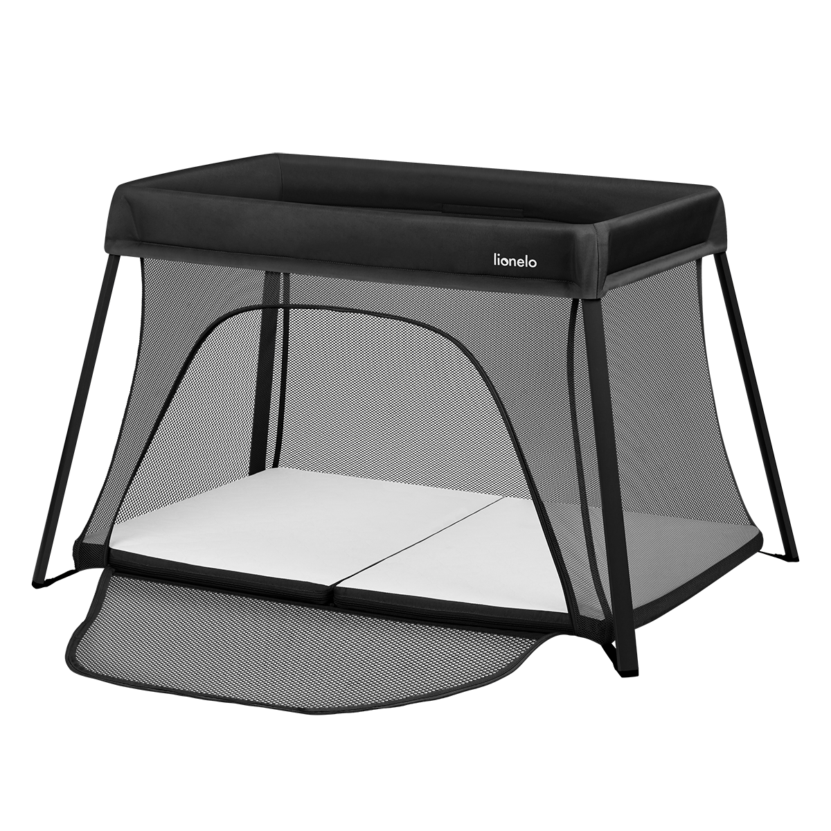 travel cot product view 4 Lionelo Alice Black