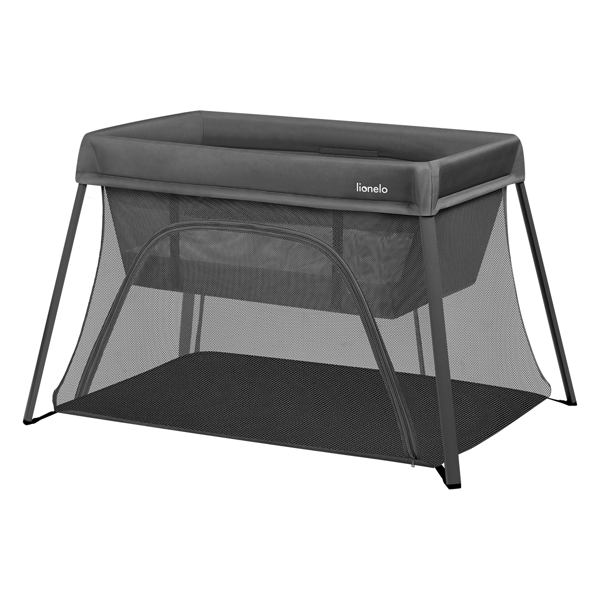 travel cot product view 5 Lionelo Alice Grey