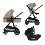 3-in-1 stroller with carrycot, stroller seat and car seat Lionelo Amber 3-in-1 Beige Sand