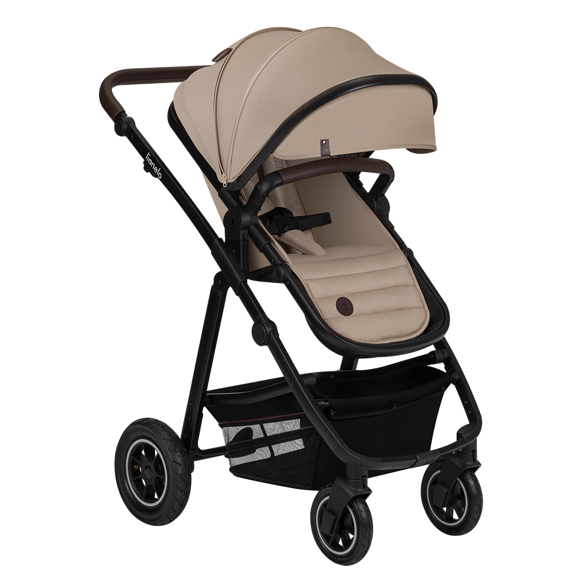 3-in-1 stroller product view 3 Lionelo Amber 3-in-1 Beige Sand