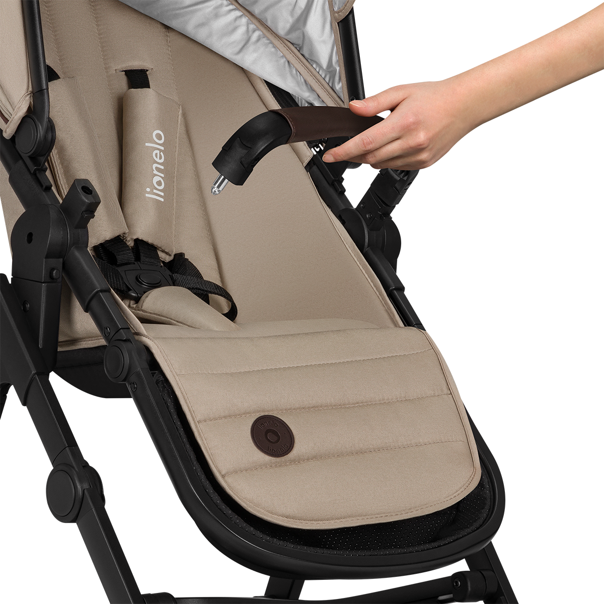 3-in-1 stroller product view 9 Lionelo Amber 3-in-1 Beige Sand