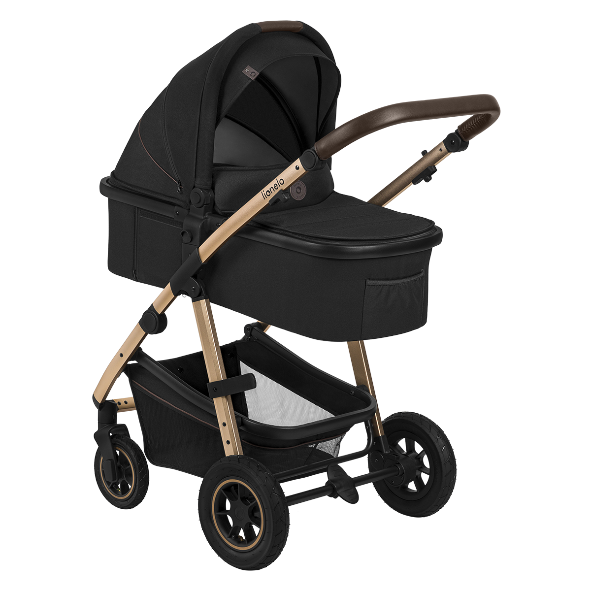 3-in-1 stroller product view 4 Lionelo Amber 3-in-1 Black Onyx