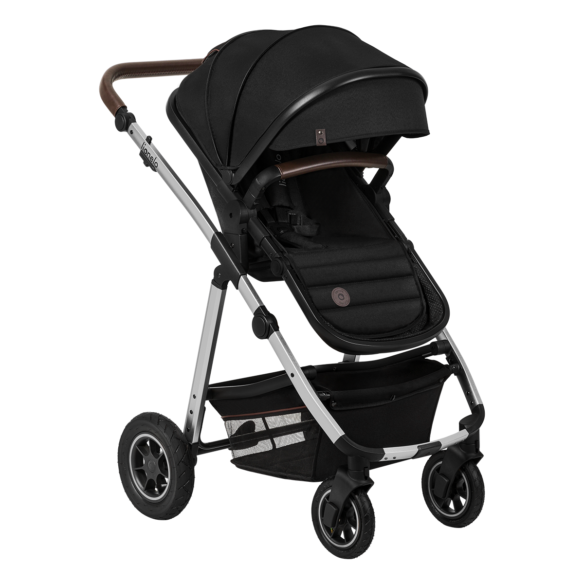 3-in-1 stroller product view 3 Lionelo Amber 3-in-1 Black Silver