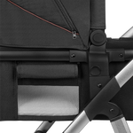 3-in-1 stroller product view 9 Lionelo Amber 3-in-1 Black Silver