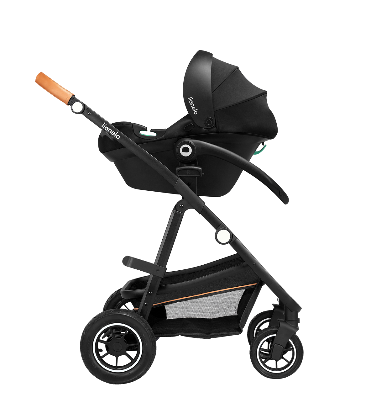 3-in-1 stroller product view 5 Lionelo Amber 3-in-1 Grey Graphite