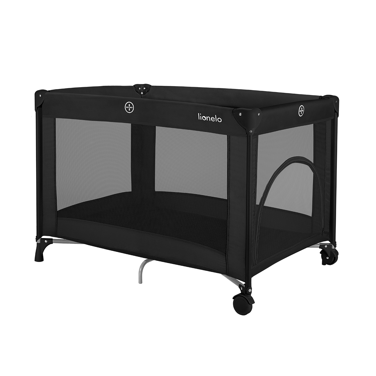 baby cot Lionelo Amelie Black Carbon