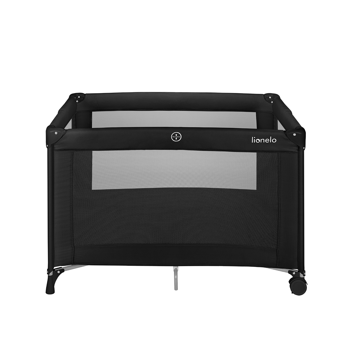 baby cot product view 5 Lionelo Amelie Black Carbon